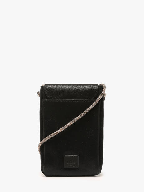 Cross Body Tas Vintage Leder Mila louise Zwart vintage 3568X ander zicht 4